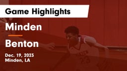 Minden  vs Benton  Game Highlights - Dec. 19, 2023