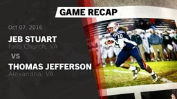 Recap: JEB Stuart  vs. Thomas Jefferson  2016