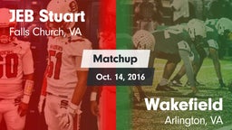 Matchup: Stuart  vs. Wakefield  2016