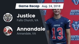 Recap: Justice  vs. Annandale  2018