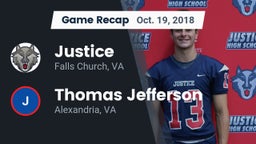 Recap: Justice  vs. Thomas Jefferson  2018