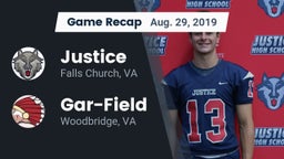 Recap: Justice  vs. Gar-Field  2019