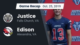 Recap: Justice  vs. Edison  2019