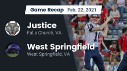 Recap: Justice  vs. West Springfield  2021