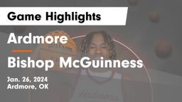 Ardmore  vs Bishop McGuinness  Game Highlights - Jan. 26, 2024