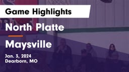 North Platte  vs Maysville  Game Highlights - Jan. 3, 2024