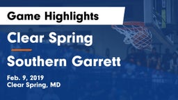 Clear Spring  vs Southern Garrett  Game Highlights - Feb. 9, 2019