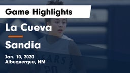 La Cueva  vs Sandia Game Highlights - Jan. 10, 2020
