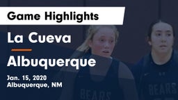 La Cueva  vs Albuquerque Game Highlights - Jan. 15, 2020