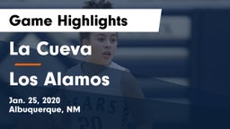 La Cueva  vs Los Alamos  Game Highlights - Jan. 25, 2020