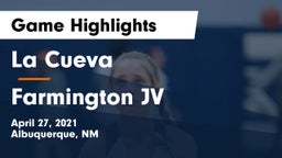 La Cueva  vs Farmington JV Game Highlights - April 27, 2021