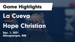 La Cueva  vs Hope Christian  Game Highlights - Dec. 1, 2021