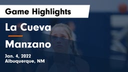 La Cueva  vs Manzano Game Highlights - Jan. 4, 2022
