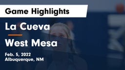 La Cueva  vs West Mesa  Game Highlights - Feb. 5, 2022