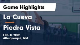 La Cueva  vs Piedra Vista Game Highlights - Feb. 8, 2022