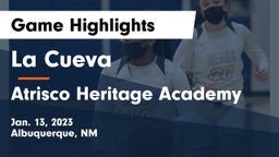 La Cueva  vs Atrisco Heritage Academy  Game Highlights - Jan. 13, 2023