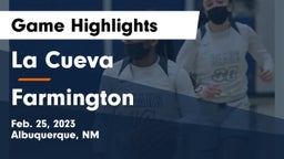 La Cueva  vs Farmington Game Highlights - Feb. 25, 2023