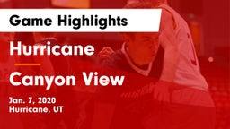 Hurricane  vs Canyon View  Game Highlights - Jan. 7, 2020