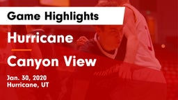 Hurricane  vs Canyon View  Game Highlights - Jan. 30, 2020
