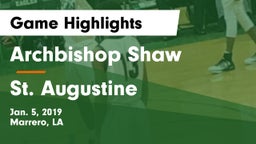 Archbishop Shaw  vs St. Augustine  Game Highlights - Jan. 5, 2019