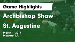 Archbishop Shaw  vs St. Augustine  Game Highlights - March 1, 2019