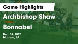 Archbishop Shaw  vs Bonnabel Game Highlights - Dec. 14, 2019