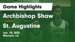 Archbishop Shaw  vs St. Augustine  Game Highlights - Jan. 10, 2020