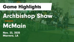 Archbishop Shaw  vs McMain  Game Highlights - Nov. 23, 2020