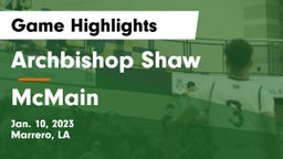 Archbishop Shaw  vs McMain  Game Highlights - Jan. 10, 2023