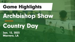 Archbishop Shaw  vs Country Day Game Highlights - Jan. 12, 2023