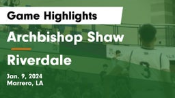 Archbishop Shaw  vs Riverdale  Game Highlights - Jan. 9, 2024