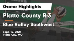 Platte County R-3 vs Blue Valley Southwest  Game Highlights - Sept. 12, 2020
