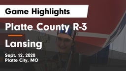 Platte County R-3 vs Lansing  Game Highlights - Sept. 12, 2020