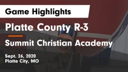Platte County R-3 vs Summit Christian Academy Game Highlights - Sept. 26, 2020