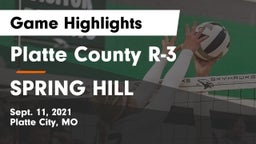 Platte County R-3 vs SPRING HILL  Game Highlights - Sept. 11, 2021