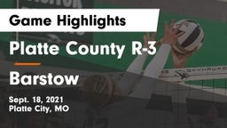 Platte County R-3 vs Barstow Game Highlights - Sept. 18, 2021