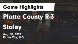 Platte County R-3 vs Staley  Game Highlights - Aug. 30, 2022