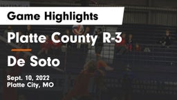 Platte County R-3 vs De Soto  Game Highlights - Sept. 10, 2022