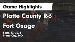 Platte County R-3 vs Fort Osage  Game Highlights - Sept. 17, 2022