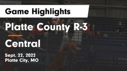 Platte County R-3 vs Central  Game Highlights - Sept. 22, 2022