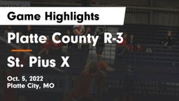 Platte County R-3 vs St. Pius X  Game Highlights - Oct. 5, 2022