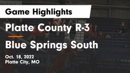 Platte County R-3 vs Blue Springs South  Game Highlights - Oct. 18, 2022