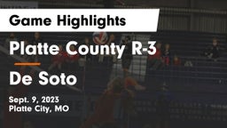 Platte County R-3 vs De Soto  Game Highlights - Sept. 9, 2023