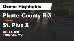 Platte County R-3 vs St. Pius X  Game Highlights - Oct. 24, 2023