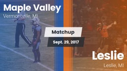 Matchup: Maple Valley vs. Leslie  2017