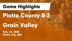 Platte County R-3 vs Grain Valley  Game Highlights - Feb. 24, 2020