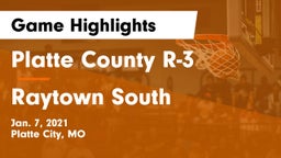 Platte County R-3 vs Raytown South  Game Highlights - Jan. 7, 2021