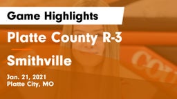 Platte County R-3 vs Smithville  Game Highlights - Jan. 21, 2021