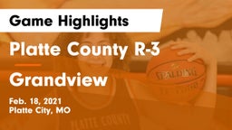 Platte County R-3 vs Grandview  Game Highlights - Feb. 18, 2021