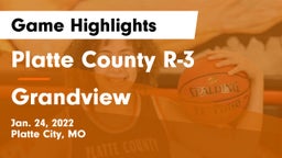 Platte County R-3 vs Grandview  Game Highlights - Jan. 24, 2022